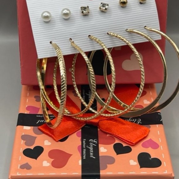 New 12 Pairs Earrings Bundle FREE SUNGLASSES - Picture 2 of 3